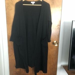 Lularoe Sarah cardigan black M